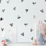 Funlife®|Watercolor Heart Play Room Wall Sticker