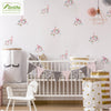 Funlife®|Watercolor Flamingo & Flowers Play Room Wall Sticker