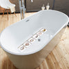 funlife 3D Stereoscopic Waves DIY Anti Slip Safety Shower Bath Tub Decal Stickers Bathtub Appliques 6Pcs 5.9" X 5.9" BathS001