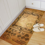 funlife Indoor Doormat, Non Slip Retro Floor Mat Rug Entrance Rug Distressed Front Door Mat,  Entryway Rug Doormats for Kitchen Home Patio DB017