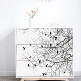 Funlife®|Tree & Bird Malm Dresser Sticker