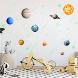 Glow in The Dark Planets Sticker, Solar System Wall Decals for Kid's Bedroom | Funlife®