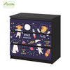 Funlife®|Funny Animals Astronauts Malm Dresser Sticker