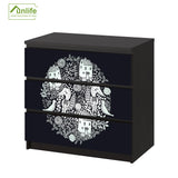 Funlife®|Cute Animals Malm Dresser Sticker