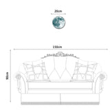 Funlife®|Glow in The Dark Moon Wall Decals, 7.87" x 7.87" Luminous Sticker