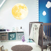 Funlife®|Glow in The Dark Moon Wall Decals, 15.7" x 15.7"  Luminous Sticker