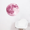 Funlife®|Glow in The Dark Moon Wall Decals, 19.7" x 19.7" Luminous Sticker