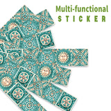 Funlife Italy Majolica Stripe Stair Sticker, Peel and Stick Staircase Decals, Self-Adhesive Waterproof Stair Riser Stickers, 7.08" x39.37"