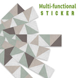 Funlife Slanting Lattice Stripe Stair Sticker, Peel and Stick Staircase Decals, Self-Adhesive Waterproof Stair Riser Stickers, 7.08" x39.37"