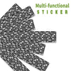 Funlife Black Mosaic Stripe Stair Sticker, Peel and Stick Staircase Decals, Self-Adhesive Waterproof Stair Riser Stickers, 7.08" x39.37"