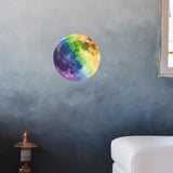 Funlife®|Glow in The Dark Moon Wall Decals, 7.87" x 7.87" Luminous Sticker