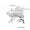 Funlife®|Tree Branches Silhouette Malm Dresser Sticker