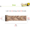Funlife Herringbone Texture Stripe Stair Sticker, Peel and Stick Staircase Decals, Self-Adhesive Waterproof Stair Riser Stickers, 7.87"x118.1"