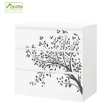 Funlife®|Tree Branches Silhouette Malm Dresser Sticker