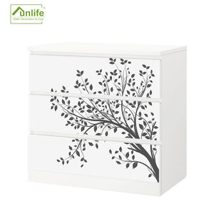 Funlife®|Tree Branches Silhouette Malm Dresser Sticker