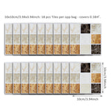 Funlife®|Frosted Marble Mosaic Wall Tile Sticker