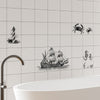 Funlife®|Sailboat Sketch Tile Sticker