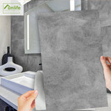 Light Gray Cement Peel and Stick Backsplash | Funlife®  A QUITE PLACE[TM]