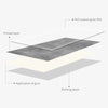 Light Gray Cement Peel and Stick Backsplash | Funlife®  A QUITE PLACE[TM]