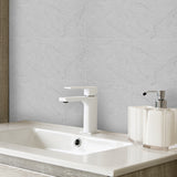Milk White Embossing Peel and Stick Backsplash | Funlife®  A QUITE PLACE[TM]