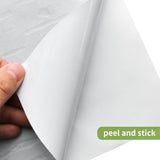Milk White Embossing Peel and Stick Backsplash | Funlife®  A QUITE PLACE[TM]