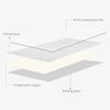 Milk White Embossing Peel and Stick Backsplash | Funlife®  A QUITE PLACE[TM]