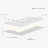 Milk White Embossing Peel and Stick Backsplash | Funlife®  A QUITE PLACE[TM]