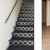 Funlife Zahara Black Stripe Stair Sticker, Peel and Stick Staircase Decals, Self-Adhesive Waterproof Stair Riser Stickers, 7.87"x118.1"