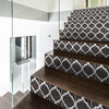 Funlife Zahara Black Stripe Stair Sticker, Peel and Stick Staircase Decals, Self-Adhesive Waterproof Stair Riser Stickers, 7.87"x118.1"