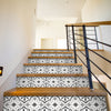 Funlife Moroccan White Stripe Stair Sticker, Peel and Stick Staircase Decals, Self-Adhesive Waterproof Stair Riser Stickers, 7.08"x39.37"