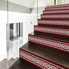 funlife 13 Pieces Self-Adhesive Stair Riser Stickers, Peel and Stick Staircase Decals, Geometric Pattern Waist Lines Wall Border Stickers, 39.37"x6.5"