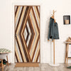 funlife Modern Art Wood Door Decals, Self-Adhesive Sliding Barn Door Sticker, Vinyl Headboard Mural for Home Decor, 30.3"x78.7" Herringbone Woven