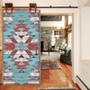 funlife Modern Art Wood Door Decals, Self-Adhesive Sliding Barn Door Sticker, Vinyl Headboard Mural for Home Decor, 30.3"x78.7" Herringbone Woven