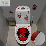 Halloween Horror Personalized Blood Fingerprint Stickers, CREEPY NIGHTMARE[TM] | Funlife®