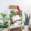 Funlife®|Watercolor Tropical Leopard Kallax  Expedit Sticker