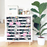 Funlife®|Tropical Flamingo Protea Kallax  Expedit Sticker