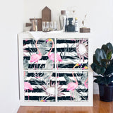 Funlife®|Tropical Flamingo Protea Kallax  Expedit Sticker
