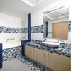 Royal Blue Marble Wall Tile Sticker, AMERICAN STYLE[TM] | Funlife®