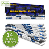 Royal Blue Marble Wall Tile Sticker, AMERICAN STYLE[TM] | Funlife®