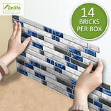 Royal Blue Marble Wall Tile Sticker, AMERICAN STYLE[TM] | Funlife®