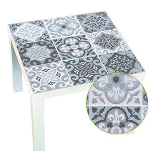 Grey Mediterranean Pattern LACK Table Sticker | Funlife®