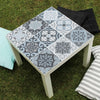 Grey Mediterranean Pattern LACK Table Sticker | Funlife®