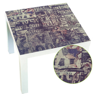 Funlife® | Newspaper Texture LACK Table Sticker