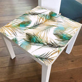 Funlife® | Peacock Feathers LACK Table Sticker