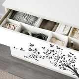 Funlife®|Tree Branches Silhouette Malm Dresser Sticker