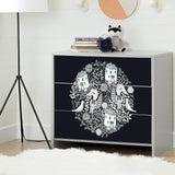 Funlife®|Cute Animals Malm Dresser Sticker