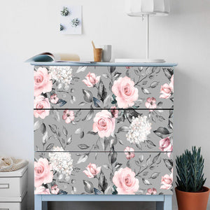 Funlife®|Flower Rose Malm Dresser Sticker