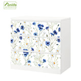 Funlife®|Flowers and Camomiles Malm Dresser Sticker