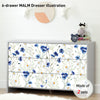 Funlife®|Flowers and Camomiles Malm Dresser Sticker