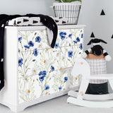 Funlife®|Flowers and Camomiles Malm Dresser Sticker